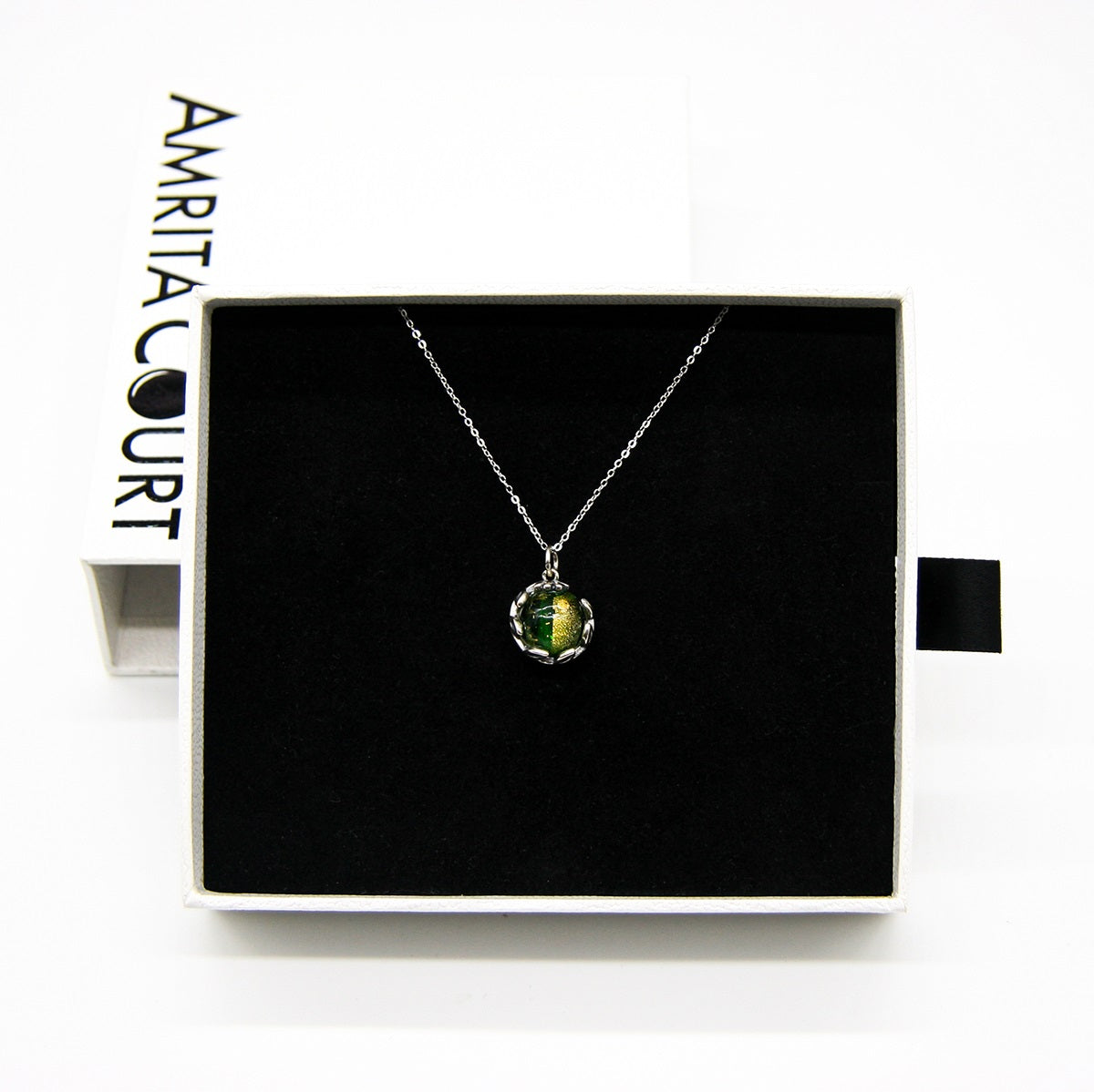 Planet Murano Aroma Necklace - Aurum Verdant | Energy & Healing | Diffuse on the go