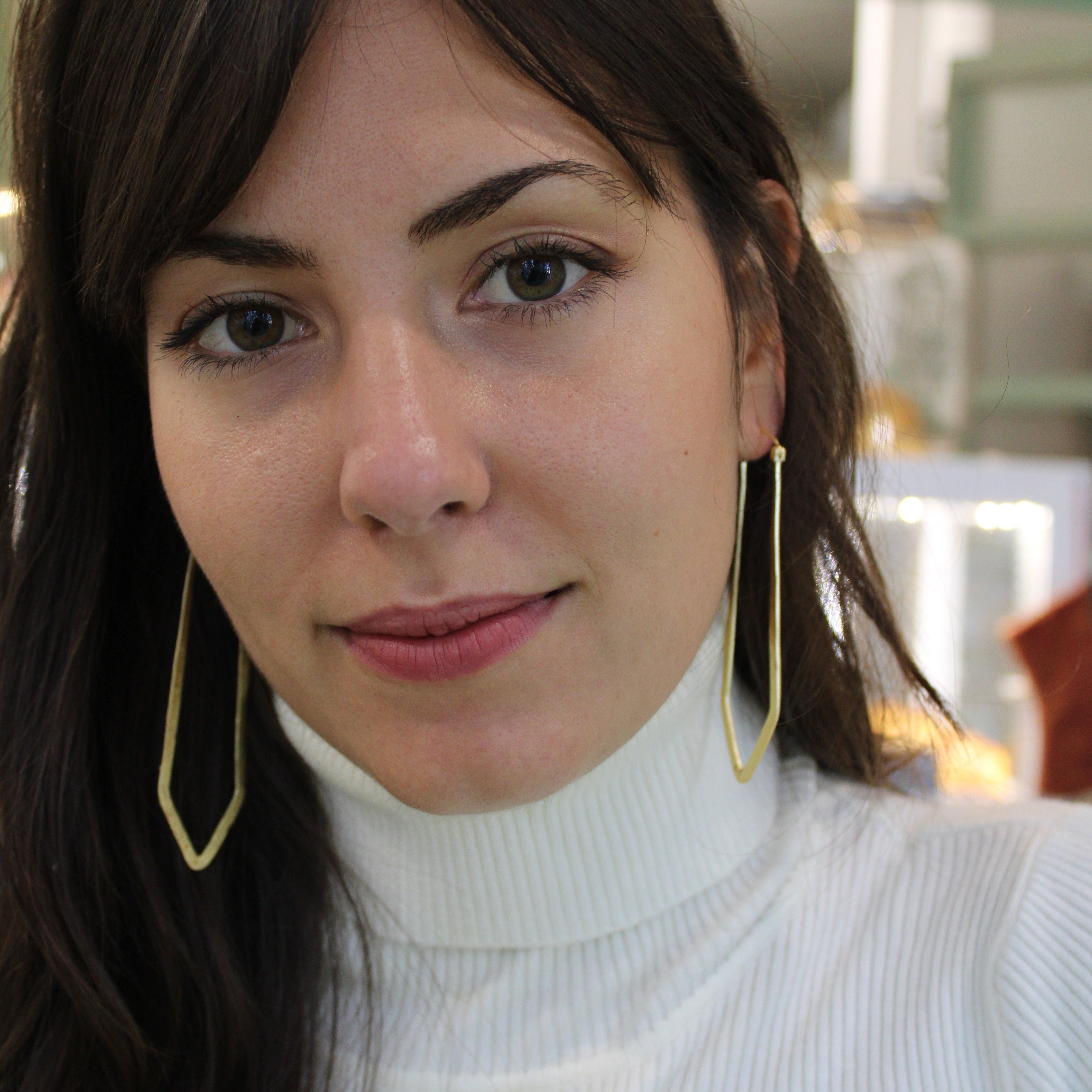 Gold plated designer CLOCHE earrings - Design with Character