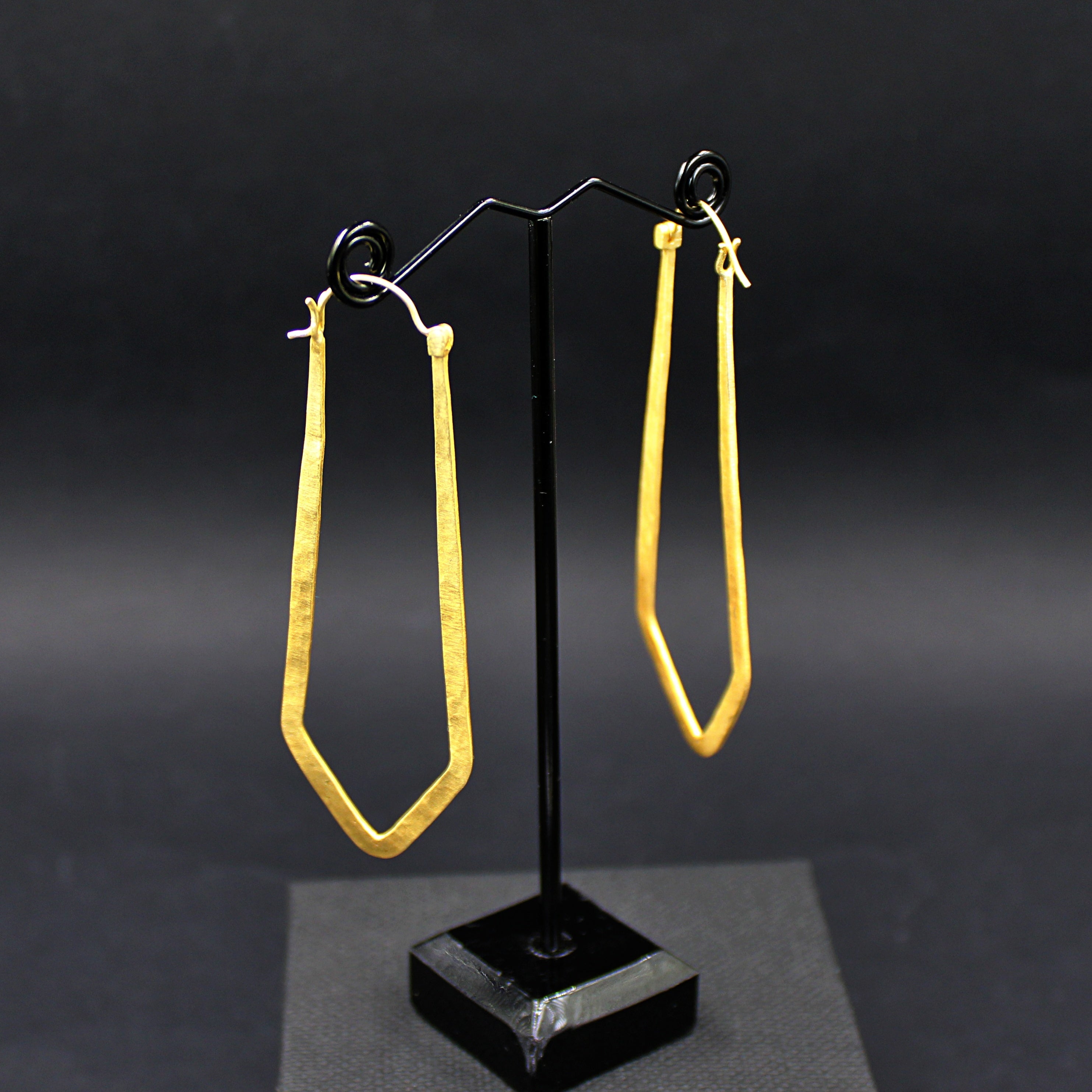 Gold plated designer CLOCHE earrings - Design with Character